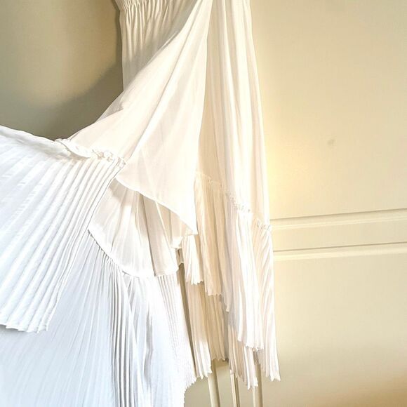 NWT Ramy Brook “Tori” high low dress Dress in white.  Size XS - Picture 5 of 9